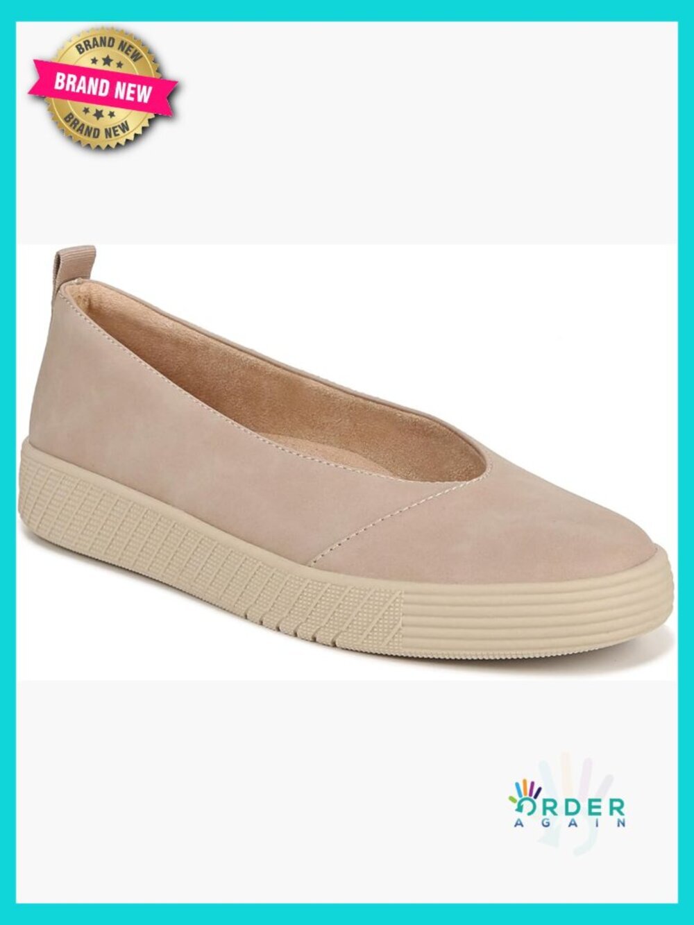 Slip-On Loafers with Flatform Sole Memory Foam Arch Support Cushioned